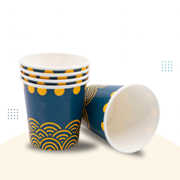 4oz Single Wall Printed Paper Cup w/out Handle