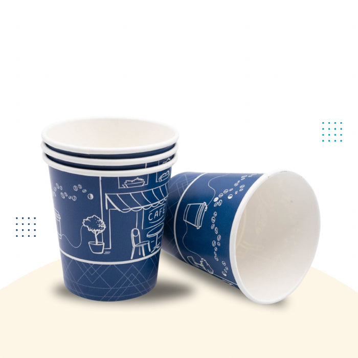 6oz Single Wall Printed Paper Cup w/out Handle ( 1000 Pcs )