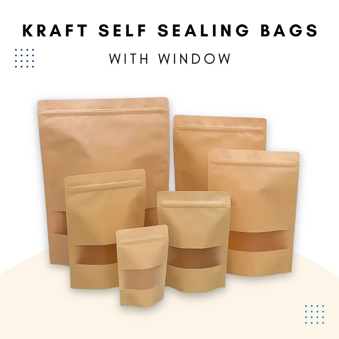 Kraft Seal Pouch with Window